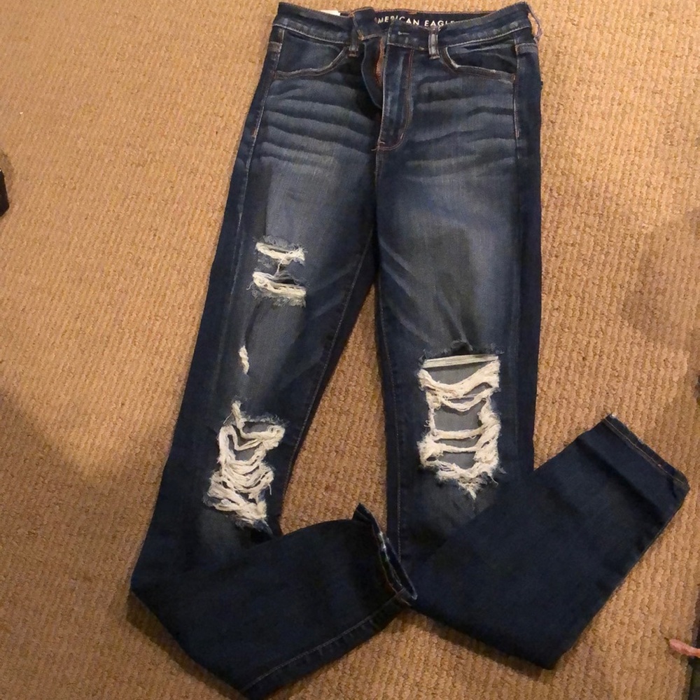 American Eagle Jeans. Size 6 X-Long. Super Stretch Highest Rise Jeggings.